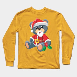 Santa Teddy Bear 2.0 Long Sleeve T-Shirt